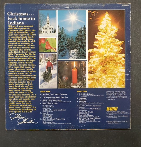 Gaither Bill Trio Christmas, Back Home In Indiana, Vinyl Gospel - Picture 2 of 5