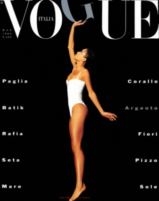 VERONICA WEBB Linda Evangelista TATJANA PATITZ Vogue Magazine Italia May 1989