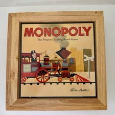 2003 “Vintage 1930s Design” Monopoly Wooden Box Board Game Complete VGC