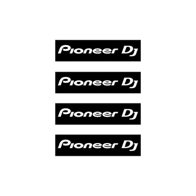 Pioneer DJ 4'' x  1'' Sticker 4 Pack DJM-S11 CDJ-3000 PLX-CRSS12 Alpha Theta New