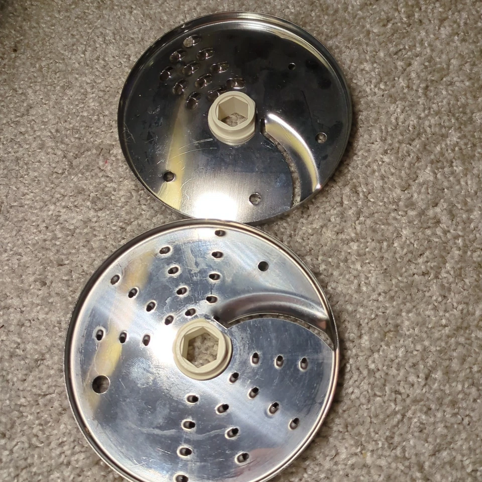 (2) Sunbeam Oskar 14081 Food Processor Disk Shredder Blades Replacement Part - Image 4 of 4