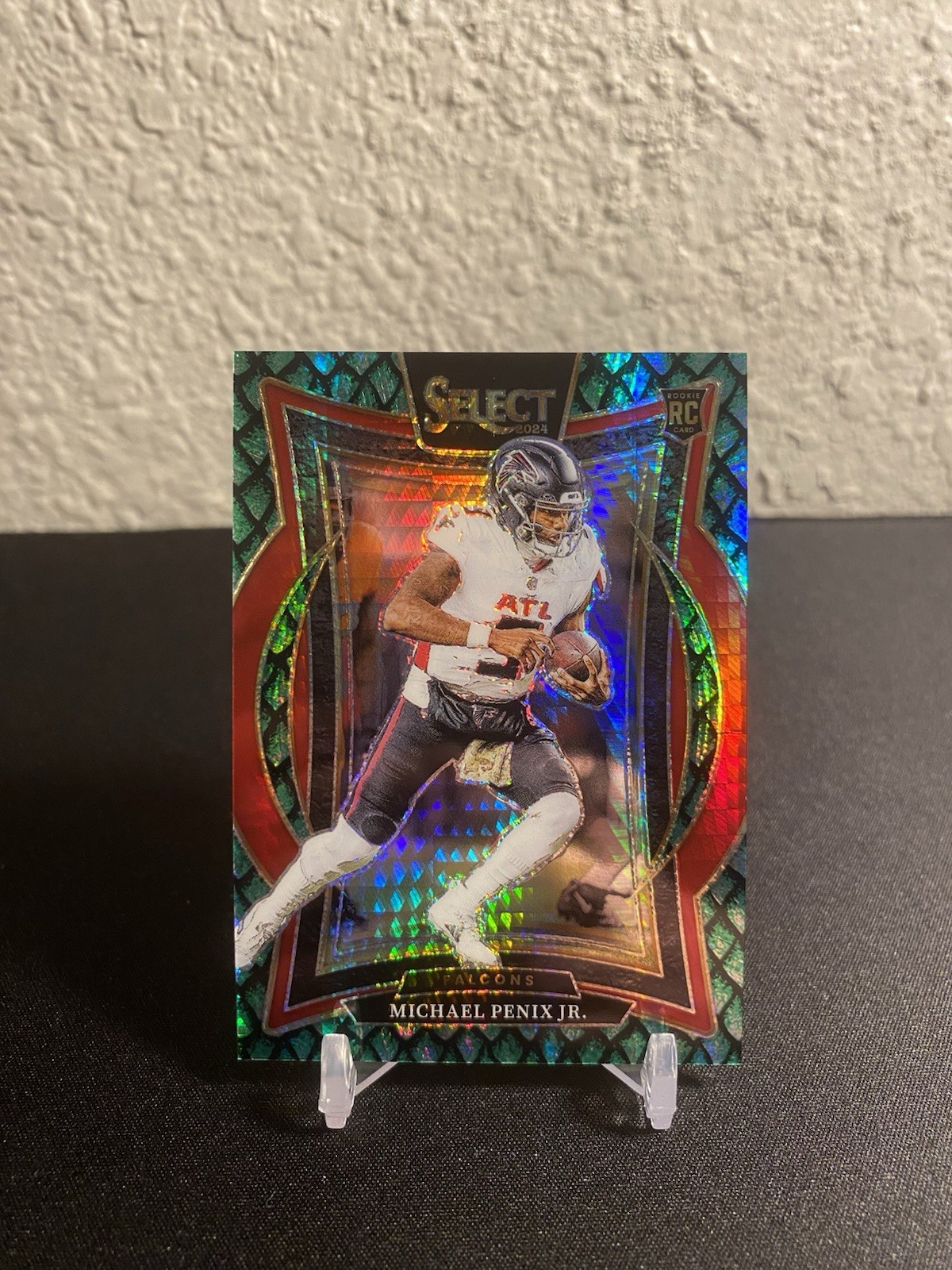 2024 Panini Select Michael Penix Jr. Dragon Scale Concourse Rookie /81 #80