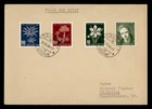 DR WHO 1946 SWITZERLAND FDC PRO JUVENTUTE SEMI POST COMBO FLOWER R49481