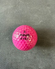 PING PURPLE PLUM AND WHITE VINTAGE GOLF  BALL. NEVER USED