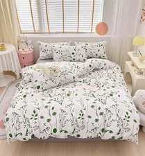 Botanical Comforter Set King White and King 104'' 90'' Floral White Sage