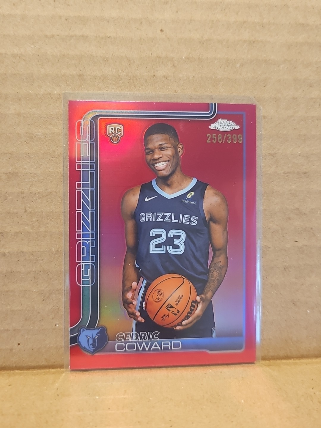 2025-26 Topps Chrome - Cedric Coward #261 Magenta Refractor /399 (RC)