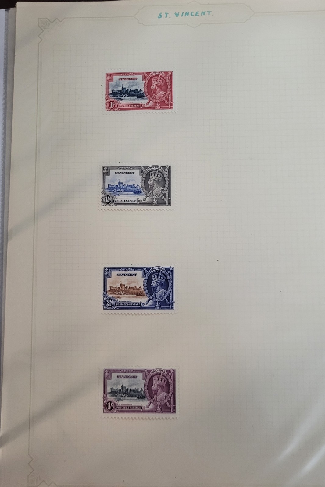British St Vincent Islands 1935-49 Stamp Set MH/used