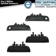 Door Handle Front Rear Outside Outer Black Kit Set of 4 for 95-02 Suzuki Esteem