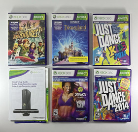 Microsoft Xbox 360 Slim 4GB Disneyland Adventures Kinect in Box Tested 5 Games
