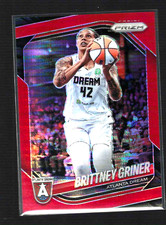 BRITTNEY GRINER 2025 Prizm WNBA Red Pulsar #46 Atlanta Dream /299