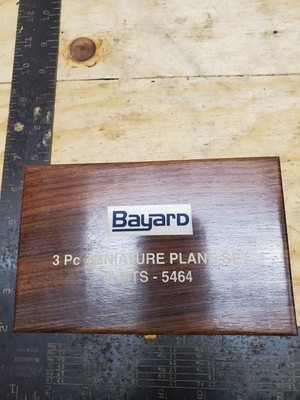 BayarD 3 PC MINI BRASS WOOD PLANE SET SEALED NEW mts5464