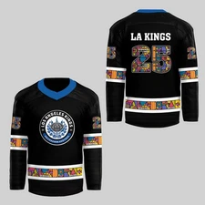 Custom Los Angeles Kings Salvadoran Heritage 2025 Hockey Shirt Men's Fan Gear
