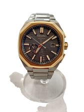 SEIKO ASTRON/Quartz Wristwatch/GPS/Analog/Titanium/BLK/SLV/Titanium/sbxd014//