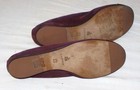 Lanvin Aubergine Suede Mary Jane Flat Shoes Size 39.1/2  9.1/2B with Bags &Box — photo 3