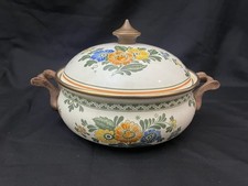 VTG Villeroy & Boch Amsterdam Enamel Floral 8.5" Cookware Dutch Oven Pot