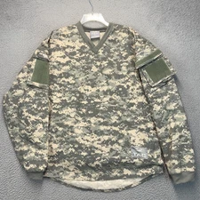 Valken Tactical Paintball Jersey Mens Large Green Camo Long Sleeve V TAC