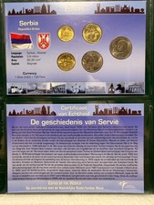Littleton World Coin Set - Serbia 5 coins with card