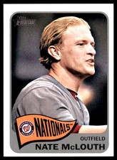 Nate McLouth 2014 Topps Heritage #385 Nationals MLB READ FREE SHIP AutographDen