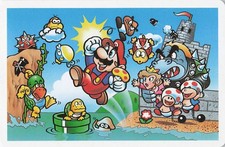 Super Mario Bros Menko Card 3 of Hearts Japanese Playing Card Nintendo Vintage