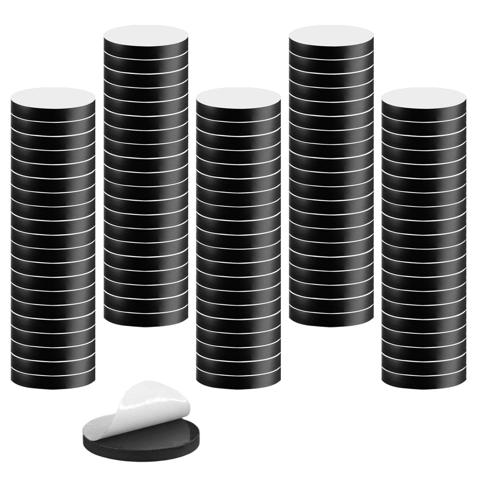 Aimants autocollants 21 mm lot de 100 pour fixer vos photos sans abimer