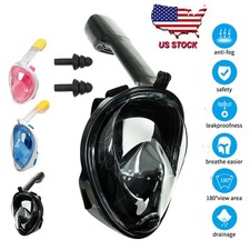 US Snorkel Face Mask Swimming Underwater Diving Masks Anti-Fog Diving For Adults
