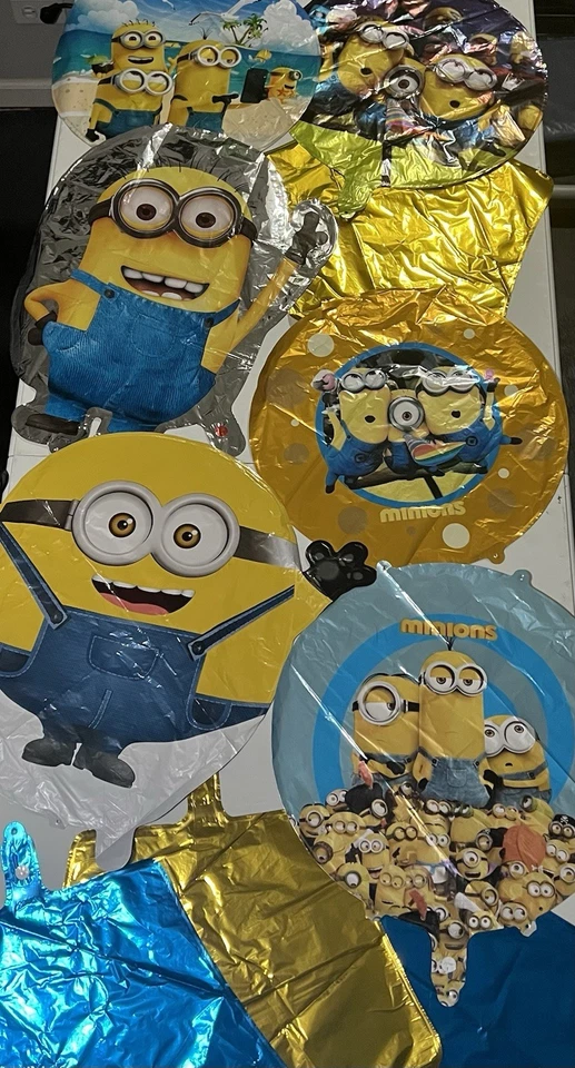 Minions Foil Ballon’s 10 Pcs Set Double Sided Party, Birthday - Image 2 of 4