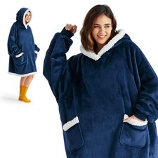 BEDSURE Wearable Blanket Hoodie Women - Sherpa Fleece Hooded Blanket for Women,