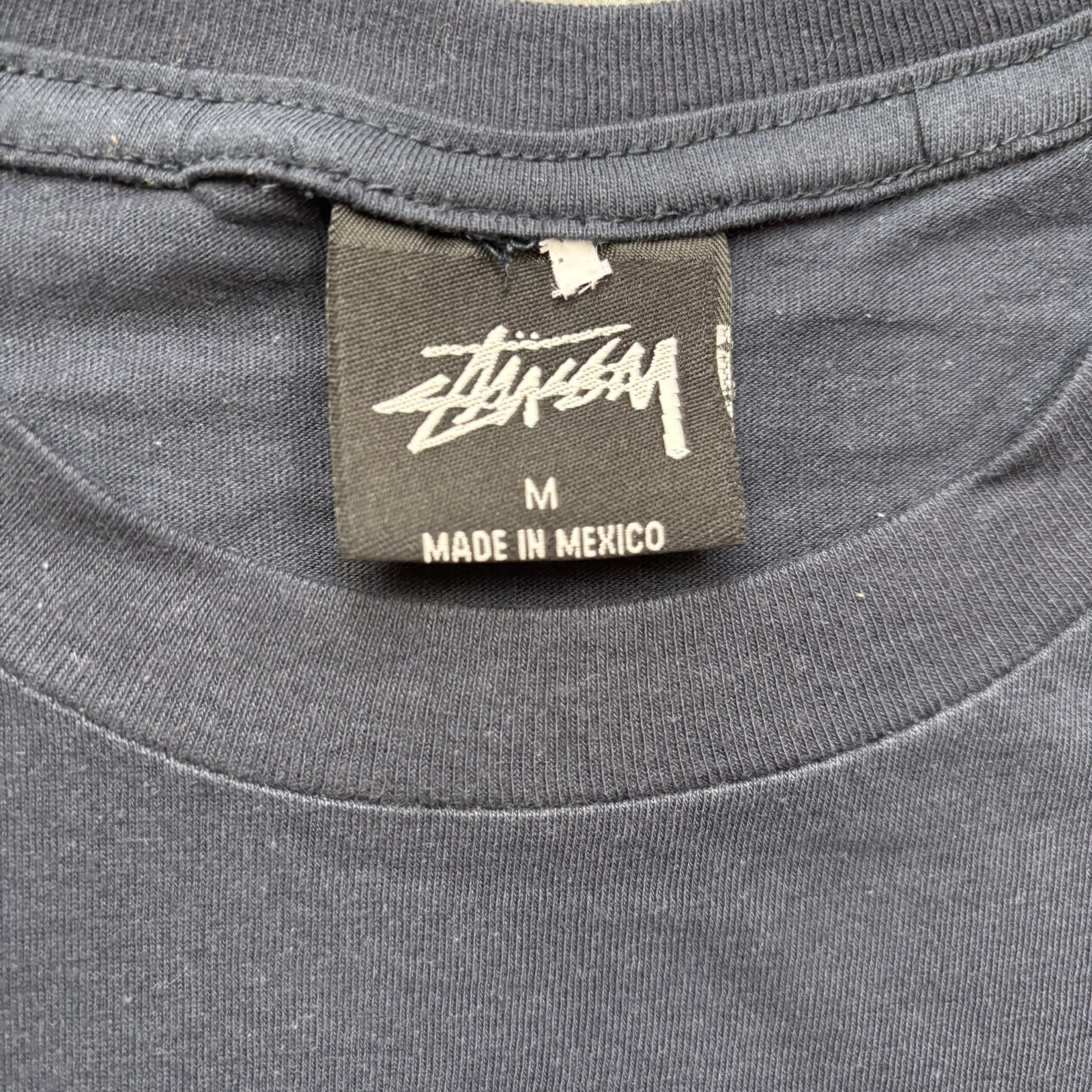 Stüssy Printed T-Shirt Mens | M | Navy Blue image 5