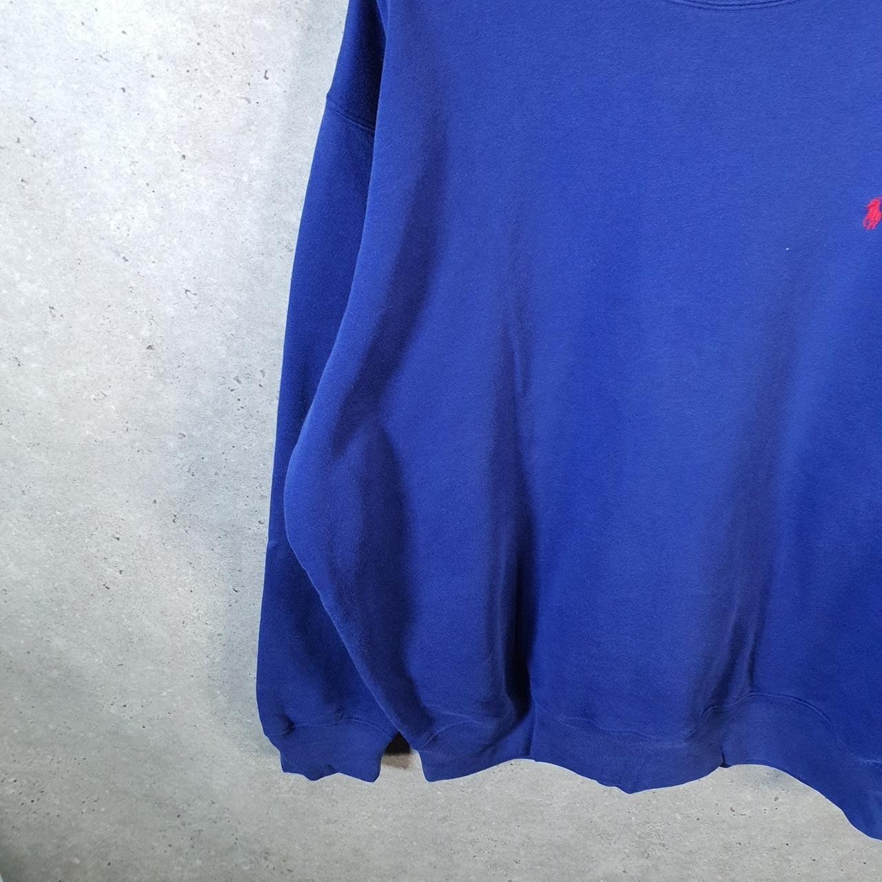 Polo Ralph Lauren vintage felpa uomo XL blu cotone pullover pony