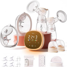 NCVI Electric Breast Pump, 2-In-1 Wearable Bottle Breast Pump with Micro-Vibra