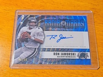 2024 Topps Resurgence Radial Marks Ron Jaworski #RM-RJ Blue Surge Refractor 6/99