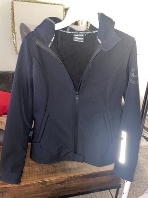 Indian Women's Motorcycle Jacket Small Casual Softshell Hooded Black Harley Bike