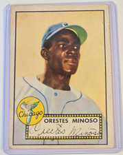 1952 Topps Orestes Minnie Minoso Rookie Card #195 RC VG White Sox HOF. rookie card picture