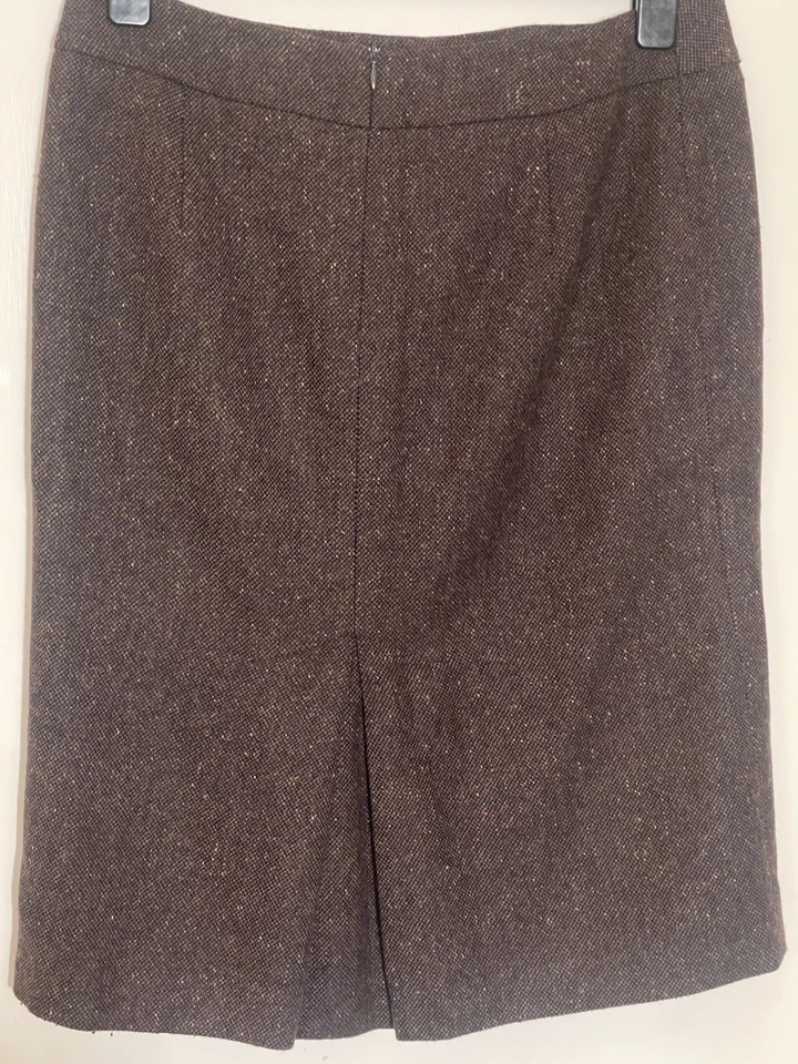 PRE-LOVE  Vantage LAURA ASHLEY  Brown  Mixed Knee Length  Skirt women’s U.K-14” - Image 3 of 4