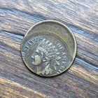 Indian Head Cent Penny 1c RARE OFF-CENTER ERROR - No Year