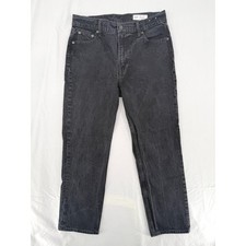 Gap Cheeky Straight High Rise Jeans Washed Black Denim Size 30/10 Regular