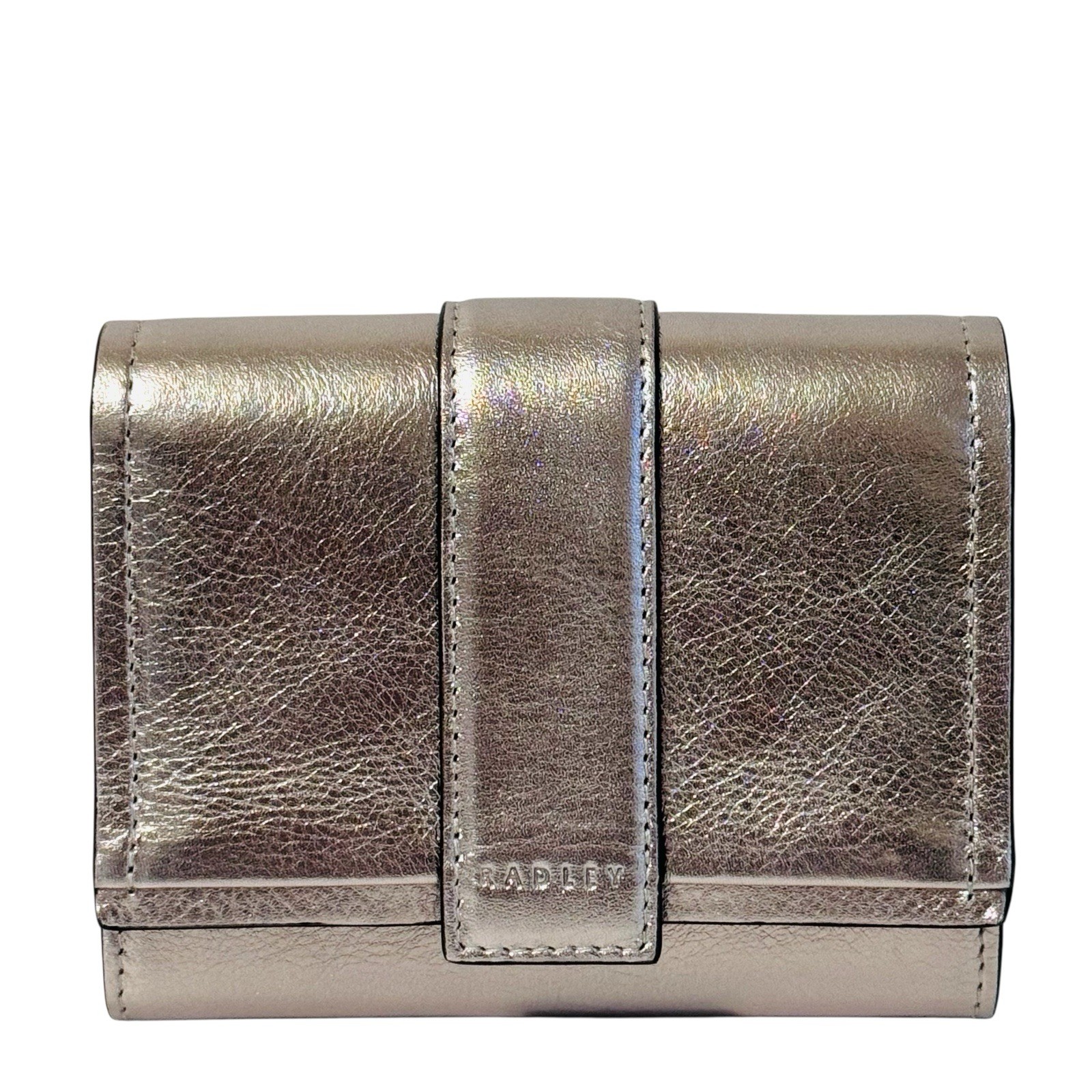 RADLEY Purse Pyrite Leather Medium Coin Card Flapover Wallet - Sloane Mews - New