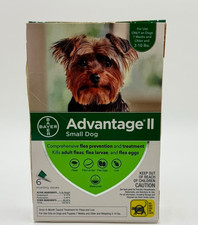 Advantage II 4-Dose Flea Treatment for Small Dogs - 3/10lbs - BRAND NEW