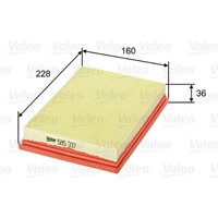 Valeo Luftfilter Filtereinsatz FüR Toyota Corolla Compact 1.4 585337