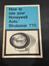 Honeywell Auto Strobonar 770 Instructions