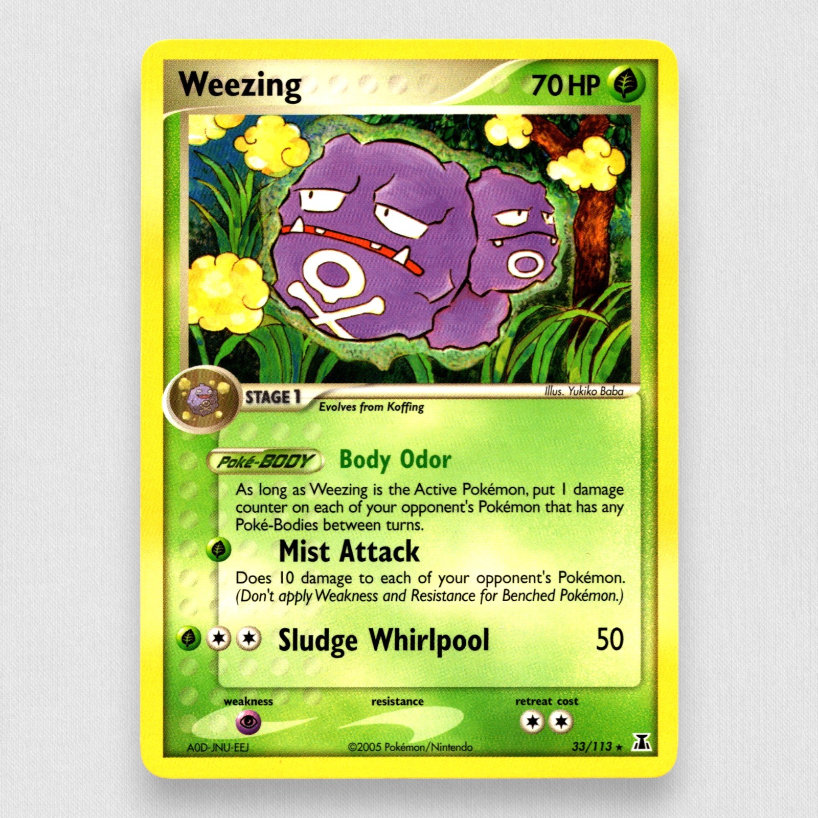 Weezing 33/113 Delta Species Rare Pokemon TCG NM
