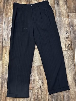 Liz Claiborne Men Pinstripe Dress Pants Black Sz 36x32 Pre-owned | eBay Liz Claiborne Men Pinstripe Dress Pants Black Sz 36x32 Pre-owned | eBay