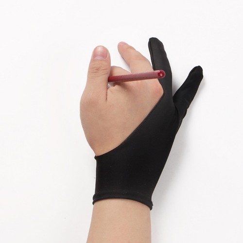 6 Pcs Painting Gloves Drawing Anti-Mishandling Tablet Artist Two Finger - Afbeelding 9 van 12