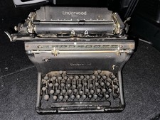 Vintage 1941 Underwood Standard Typewriter No 11 Serial S5414090-11 thumbnail