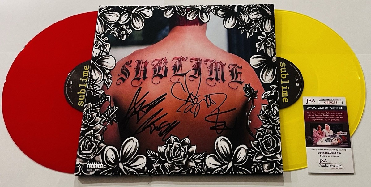 SUBLIME BAND SIGNED LP VINYL RECORD ALBUM JAKOB NOWELL BUD GAUGH