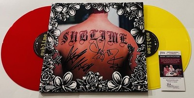 SUBLIME BAND SIGNED LP VINYL RECORD ALBUM JAKOB NOWELL BUD GAUGH