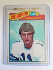 1977 Topps Danny White Rookie #284 football card Dallas Cowboys . rookie card picture