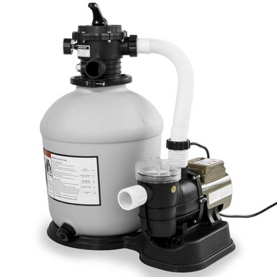 XtremepowerUS Above-Ground Pool 16'' Sand Filter With 3100GPH 3/4hp Pool Pump Set