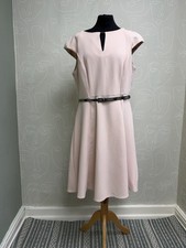 Star By Julien Macdonald Dress Size 18 UK Occasion Midi Belted Pink Holiday New