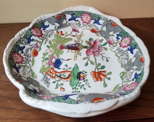 Mason's Ironstone Dessert Dish Table And Vase Pattern c.1820's-1830's  9-3/4" L. - Bild 7 von 24
